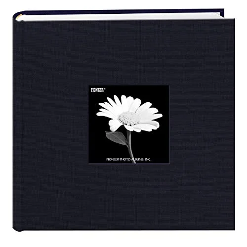 Fabric Frame Cover Photo Album, 200 pockets, Royal Navy, photo 3