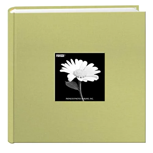 Fabric Frame Cover Photo Album, 200 pockets, Soft Yellow