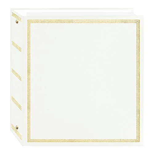 Magnetic 3-Ring Photo Album, 100 pages, White