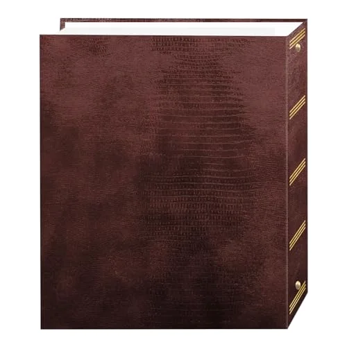 Magnetic Self-Stick 3-Ring Album, 100 pages, Brown, photo 2