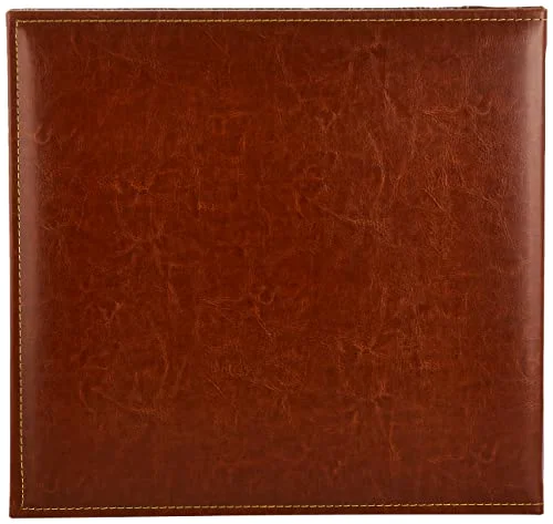 Post-Bound Fabric Frame Memory Book, 12x12, Brown (MB-10NTBRN), photo 2