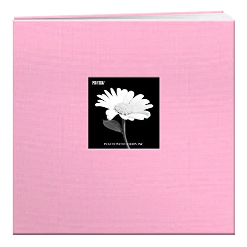 Post-Bound Fabric Frame Memory Book, 12x12, Dreamy Pink