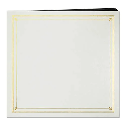 Post-Bound Leatherette Cover Album, 204 pockets, White