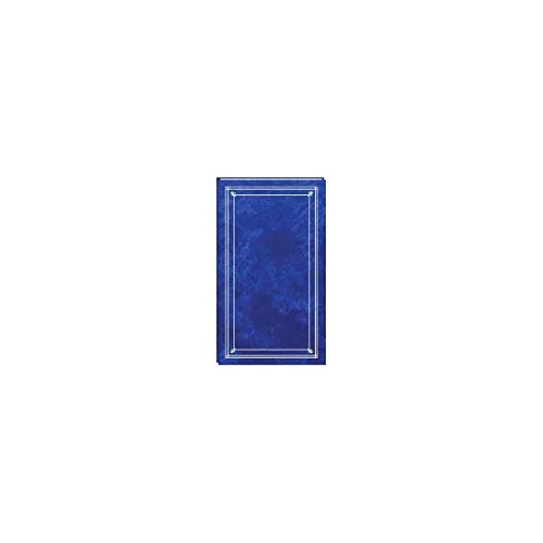 Slim Line Post-Bound Leatherette Album, 204 pockets, Blue,Gold,White