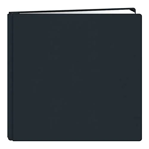 12x12 Family Treasures Deluxe Fabric Postbound Memorybook, Midnight Blue