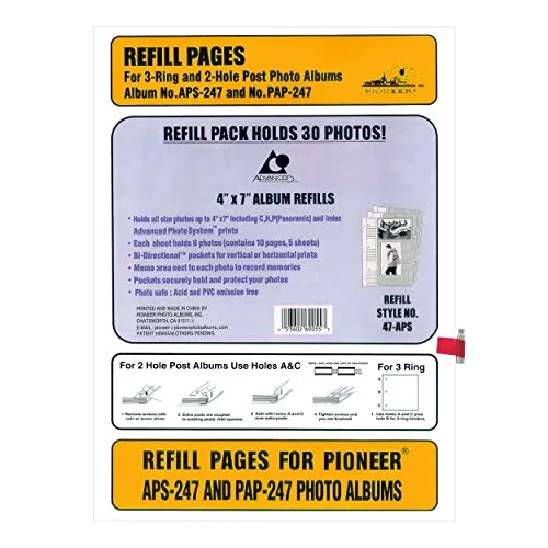 4x7 APS 247 Album Refill