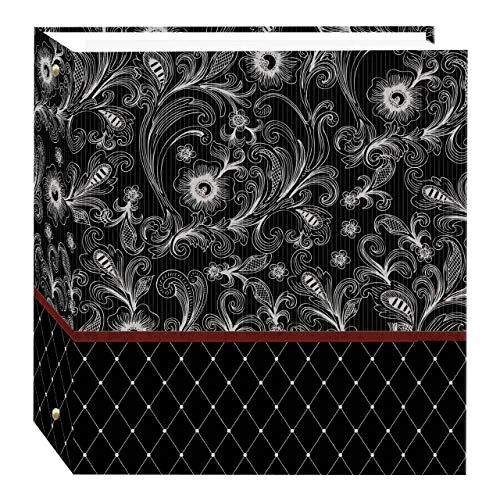 Magnetic 3-Ring Photo Album, 100 pages, Pewter Etchings