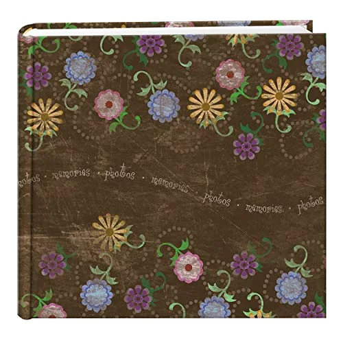 Printed Cover Pocket Photo Album, 200 pockets, BROWN
