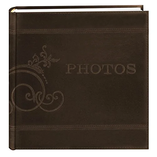 Embroidered Scroll Leatherette Photo Album 8x8