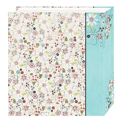 Magnetic 3-Ring Photo Album, 100 pages, Bold Flower Explosion, photo 2