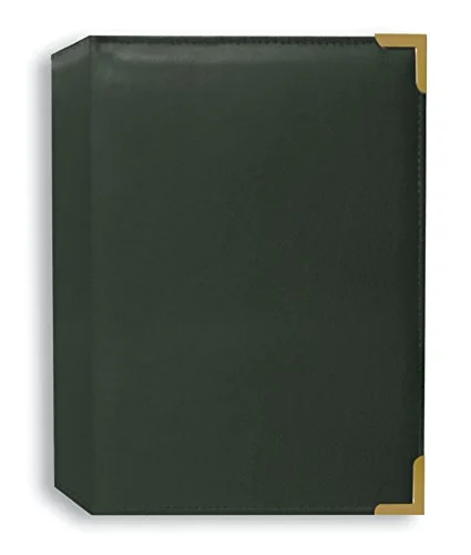 Oxford Brass Corner Sewn Album, 200 pockets, Hunter Green