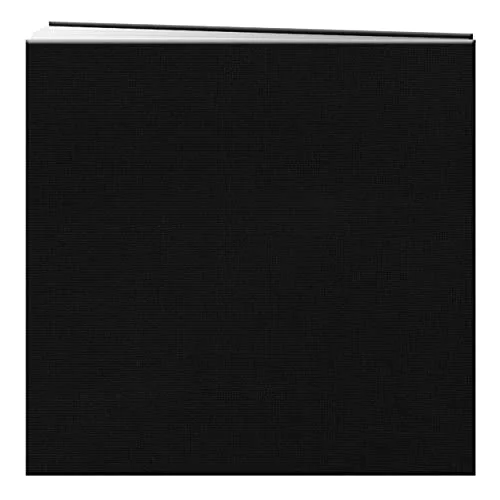 Post-Bound Fabric Frame Memory Book, 12x12, Deep Black, photo 2