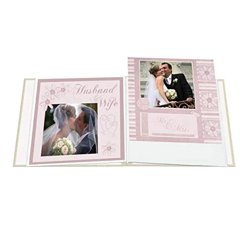 Post-Bound Fabric Frame Memory Book, 12x12, White (MB-10FDR), photo 3