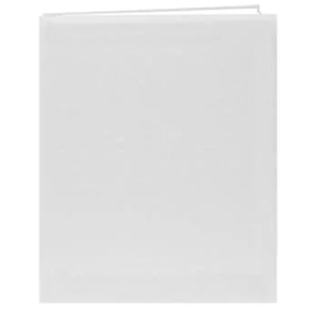 Post-Bound Fabric Frame Memory Book, 8.5x11, White