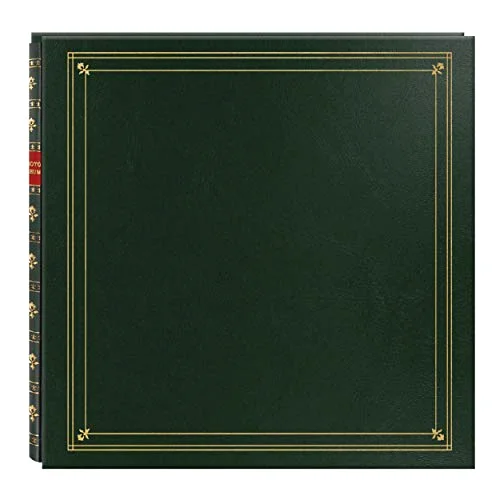 Post-Bound Pocket Photo Album, 300 pockets, Hunter Green