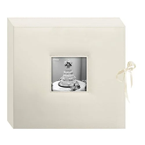 3-Ring Sewn Leatherette Album Box 13x14.5