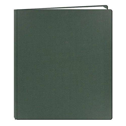 Family Treasures Fabric Post Bound Album 12x15, Hunter Green