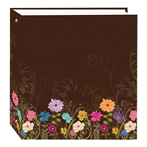 Magnetic 3-Ring Photo Album, 100 pages, Chocolate Garden