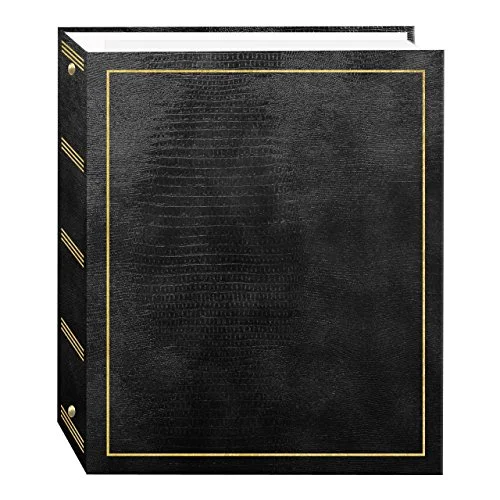 Magnetic Self-Stick 3-Ring Album, 100 pages, Black