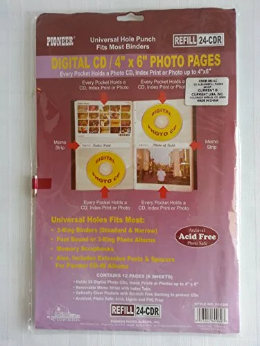 Refill Pages for the Digital CD Photo Album.