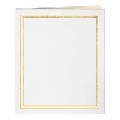 XL Scrapbook, 50 beige pages, White