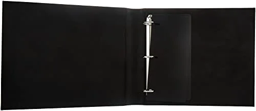 12x12 3-Ring Sewn Italian Cover Scrapbook Binder, White, photo 2