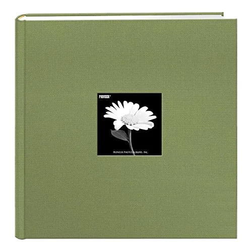 Extra Large Capacity Fabric Frame Album, 500 pockets, Sage Green