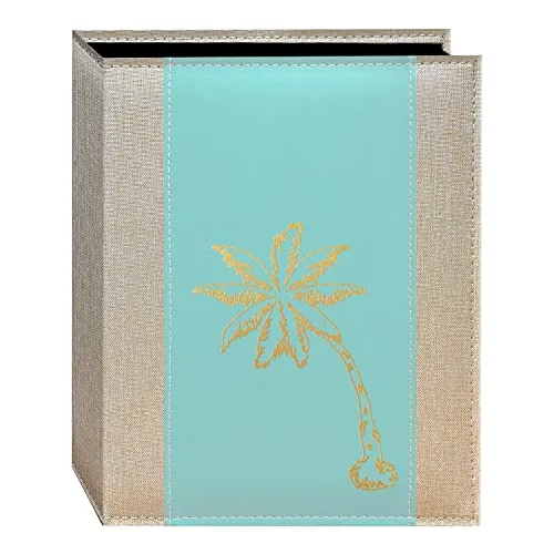 Gold Design Embossed Seagrass Photo Album, Crystal