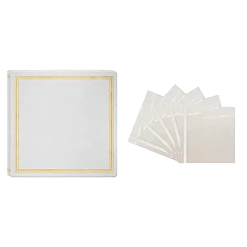 Large Magnetic Page X-Pando Display Album, & Refill Pages for PMV-206, Faux Leather