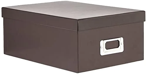 Photo Storage Box, Dark Brown