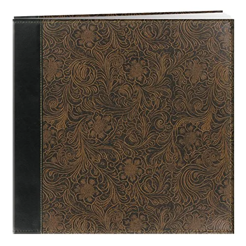 Post-Bound Fabric Frame Memory Book, 12x12, Gold, photo 2