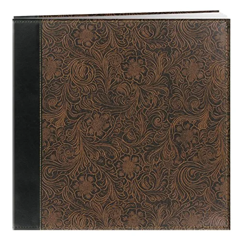 Post-Bound Fabric Frame Memory Book, 12x12, Gold