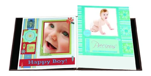 Post-Bound Fabric Frame Memory Book, 12x12, Brown, 20 prints (MB-10EVFB/OBL), photo 2