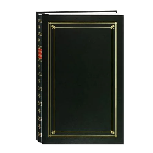 Post-Bound Leatherette Album with Gold Accents, 200 pockets, Hunter Green